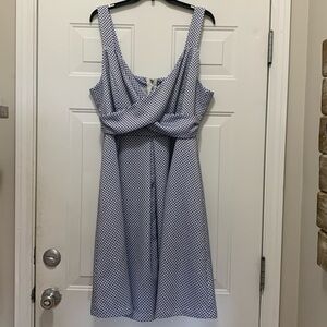 Eloquii Studio size 16 royal blue dot dress